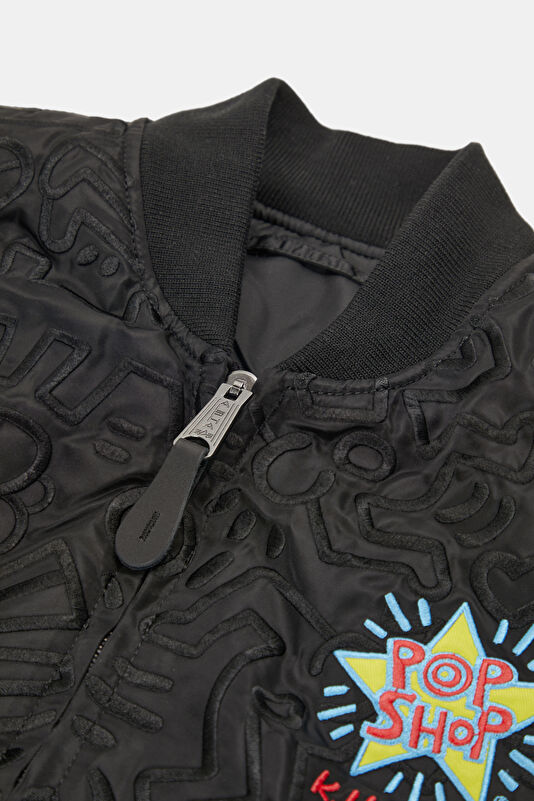 X Keith Haring Black Zip-Up Men's Jacket 3