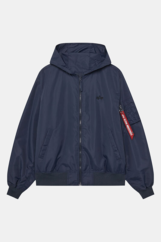 Men's Navy Zip-Up Jacket