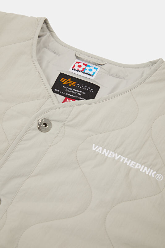 X Vandy The Pink Light Gray Button-Down Men's Jacket 3