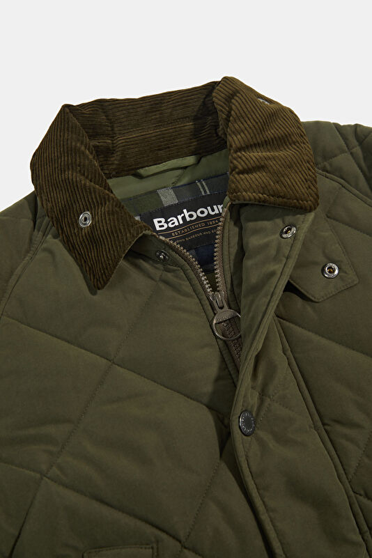 Modern Bedale Quilted Khaki Men's Coat 3