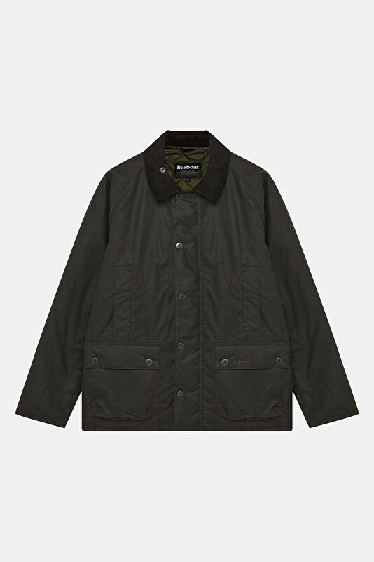 Modern Beaufort Check Wax Khaki Men's Jacket