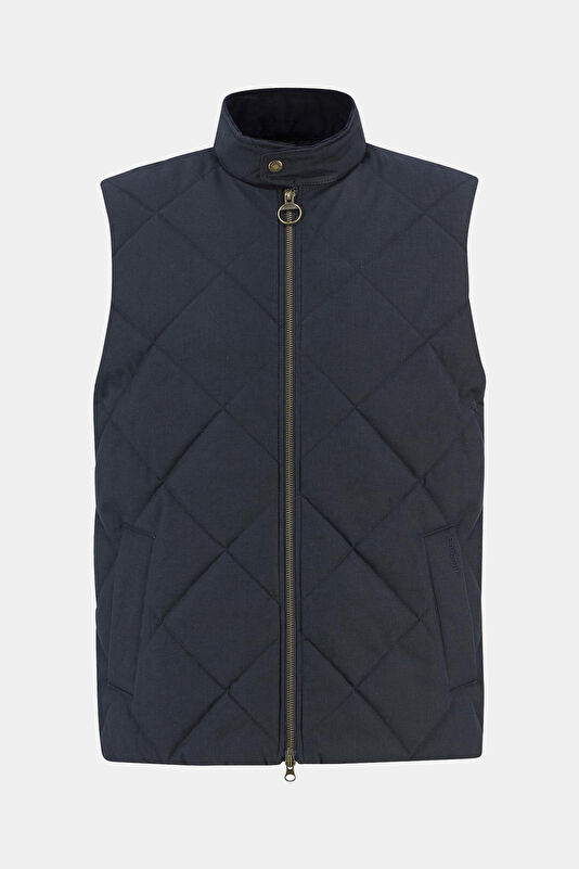 City Harrington Quilted Gilet Lacivert Erkek Kapitone Yelek