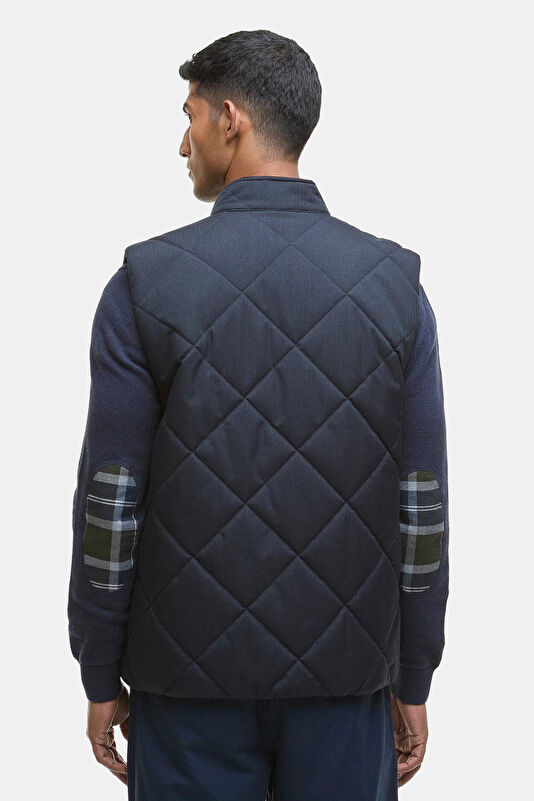 City Harrington Quilted Gilet Lacivert Erkek Kapitone Yelek 4
