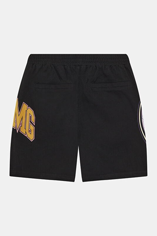 Black Printed Men's Shorts 2