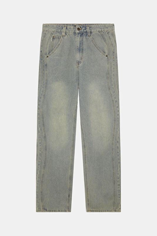 Relax Fit Indigo Straight Jean Men's Trousers