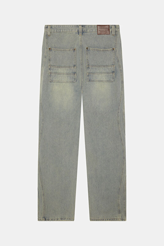 Relax Fit Indigo Straight Jean Men's Trousers 2