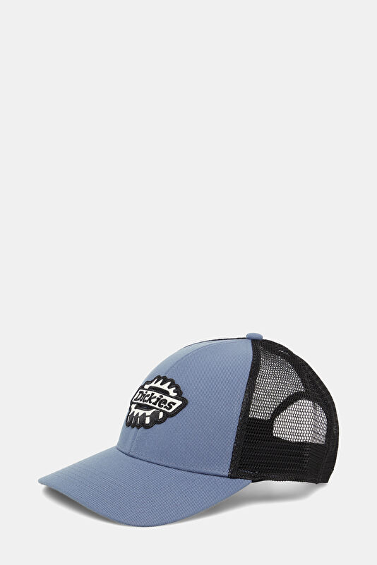 Irondale Trucker Blue Embroidered Cotton Elastane Hat