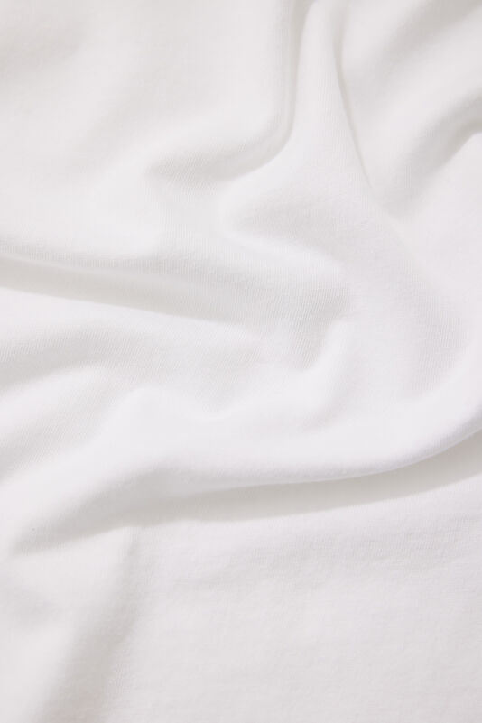 Relax Fit White Crew Neck Men's T-Shirt 4