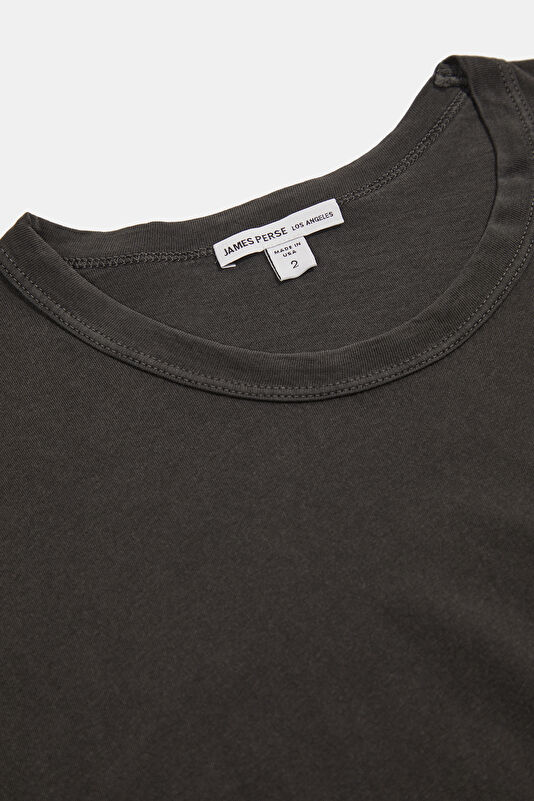 Relax Kalıp Gri Bisiklet Yaka Erkek T-Shirt 3