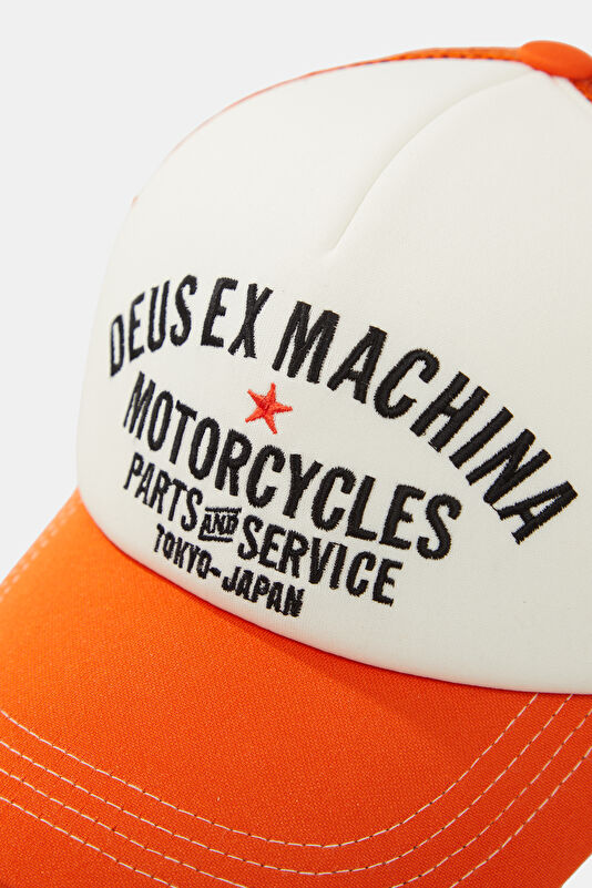 Orange Embroidered Hat 4