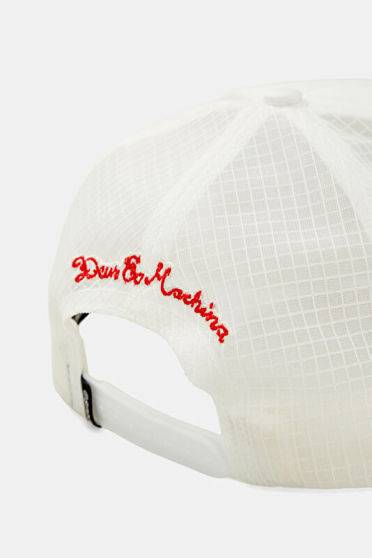 White Embroidered Hat 3