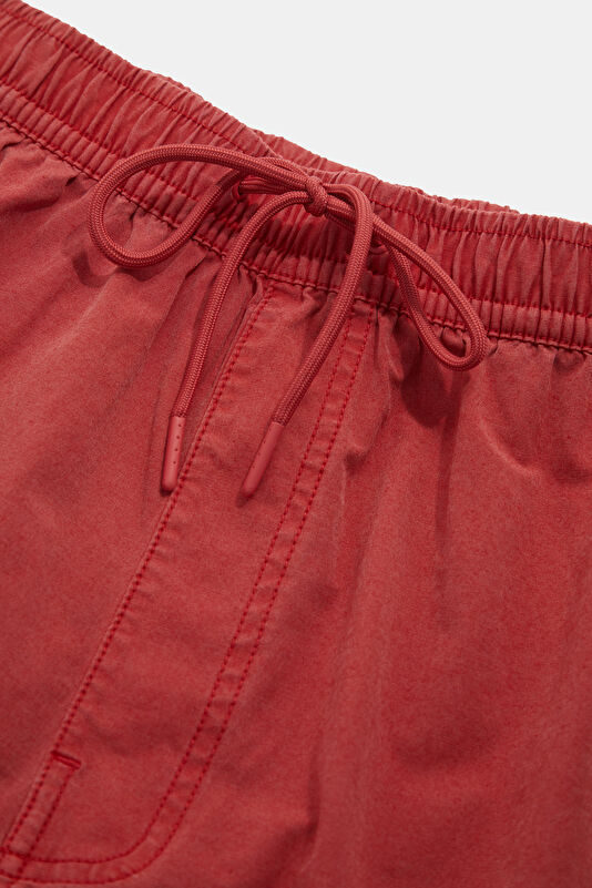 Red Elastic Waist Men's Swimsuit 3