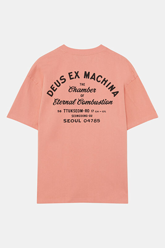 Relax Fit Light Pink Crew Neck Printed Men's T-Shirt 2