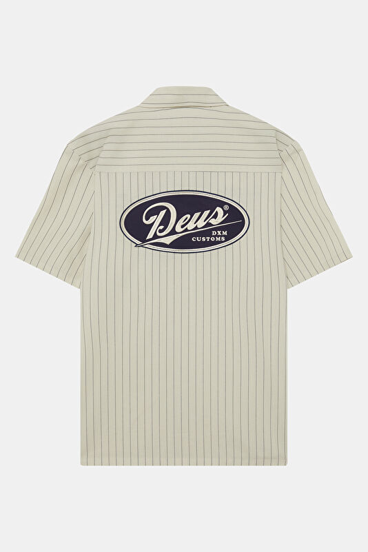 Relax Fit Ecru Embroidered Men's Shirt 2