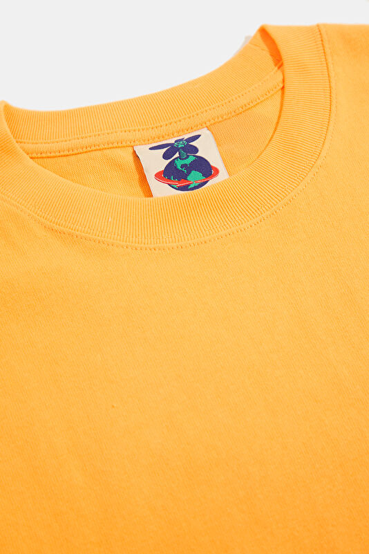 Relax Fit Yellow Crew Neck Printed Men's T-Shirt 3