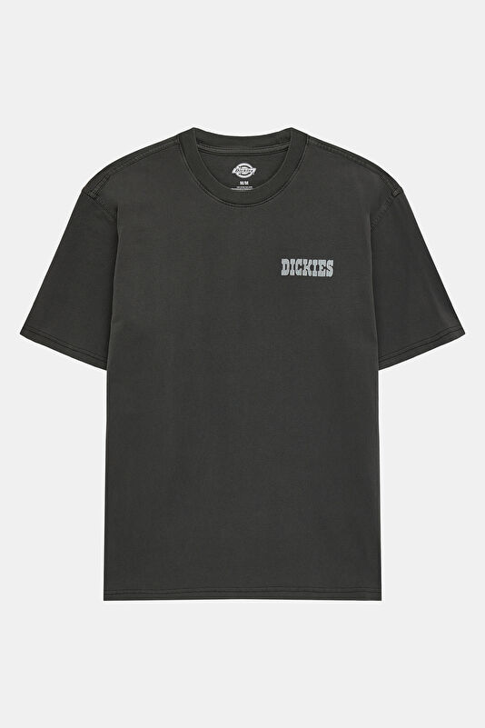 Relax Fit Anthracite Crew Neck Printed Men's T-Shirt