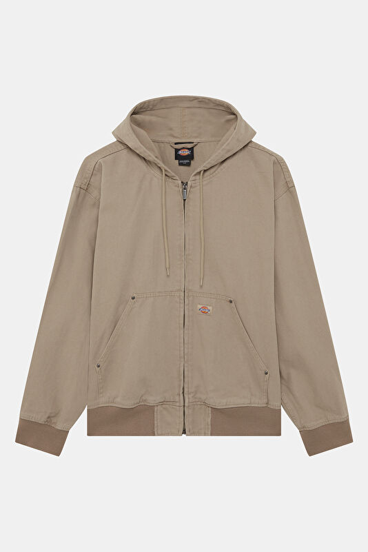 Beige Zip-Up Men's Jacket
