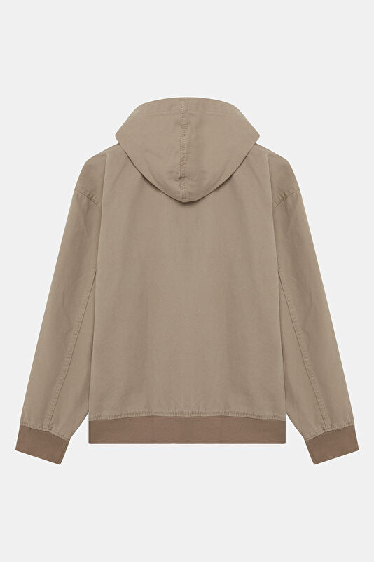 Beige Zip-Up Men's Jacket 2