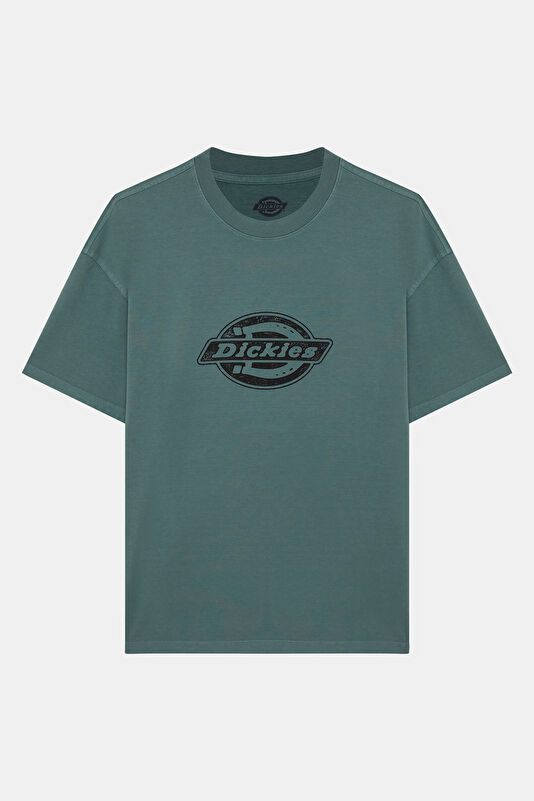 Relax Fit Light Blue Crew Neck Printed Men's T-Shirt