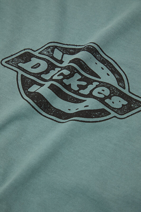 Relax Fit Light Blue Crew Neck Printed Men's T-Shirt 4
