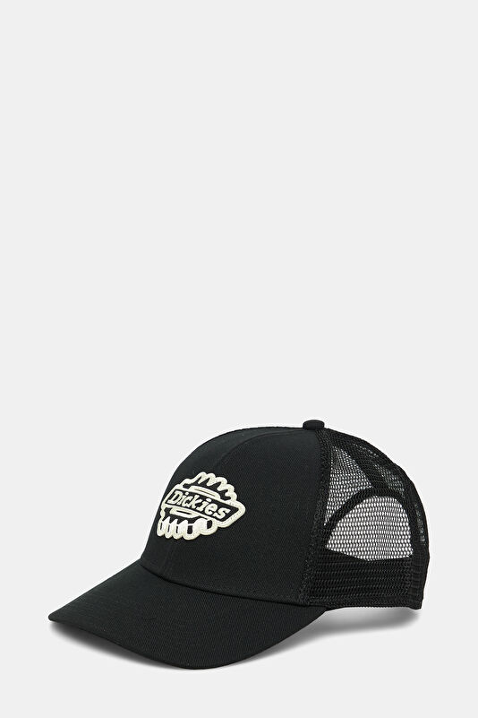 Irondale Trucker Black Embroidered Cotton Elastane Hat