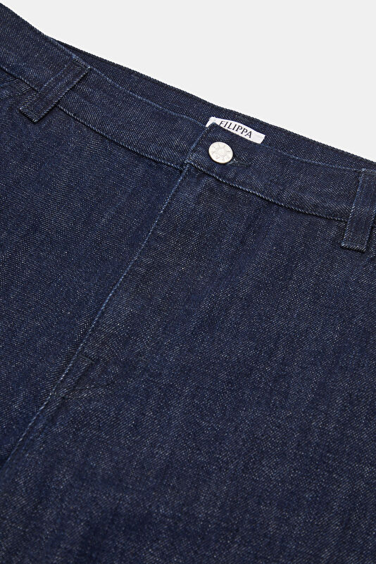 Relax Fit Indigo Wide Leg Organic Cotton Men's Jeans 3