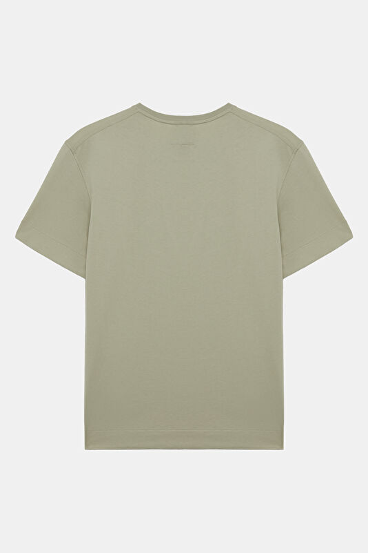 Relax Fit Light Green Crew Neck Men's T-Shirt 2