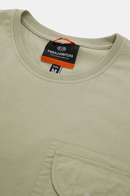Relax Fit Light Green Crew Neck Men's T-Shirt 3