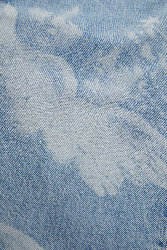 Relax Fit Light Blue Wide Leg Men's Jeans 4