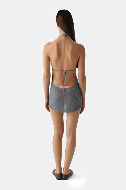 Rei Grey Mini Women's Dress 2