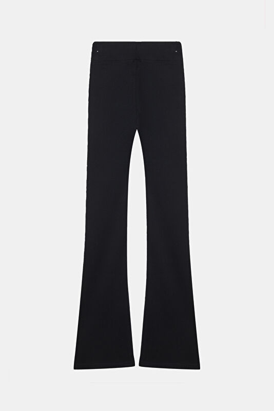 Brooklyn Essentials Siyah Bol Paça Kadın Spor Pantolon 2