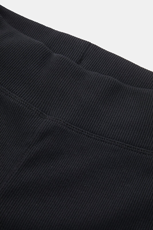 Brooklyn Essentials Siyah Bol Paça Kadın Spor Pantolon 3