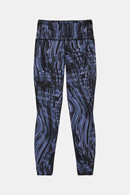 Dri-FIT Swift HR 7/8 Lacivert Desenli Kadın Tayt