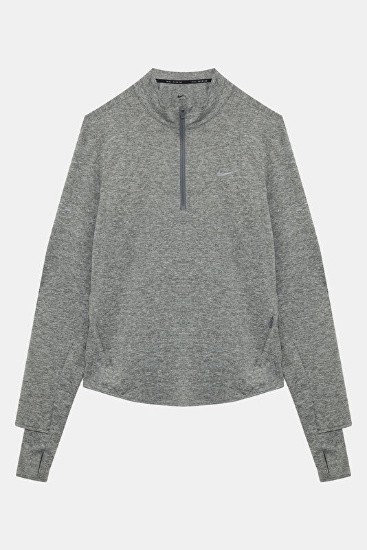Swift Gri Melanj V Yaka Kadın Sweatshirt
