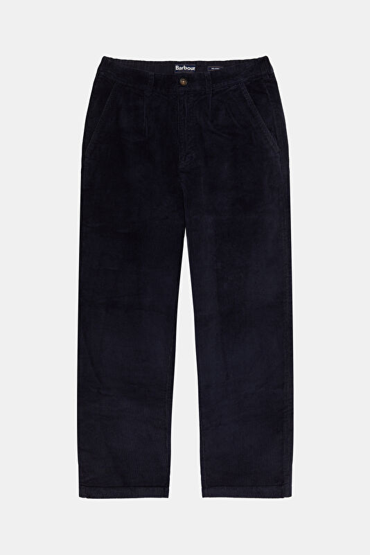 Stretch Cord Relax Kalıp Lacivert Comfort Fit Pamuk Elastan Erkek Pantolon