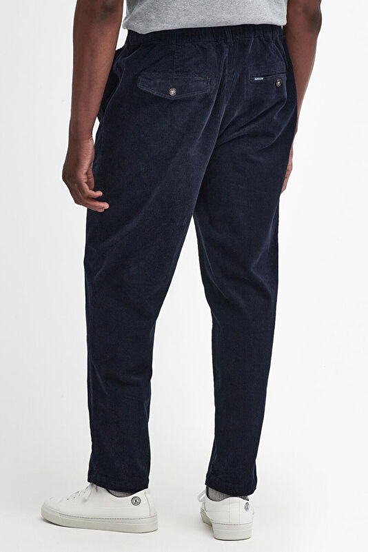 Stretch Cord Relax Kalıp Lacivert Comfort Fit Pamuk Elastan Erkek Pantolon 3