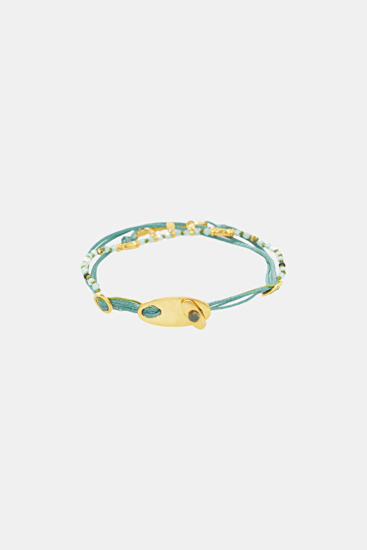 Khaki Gold Plated Bracelet 2