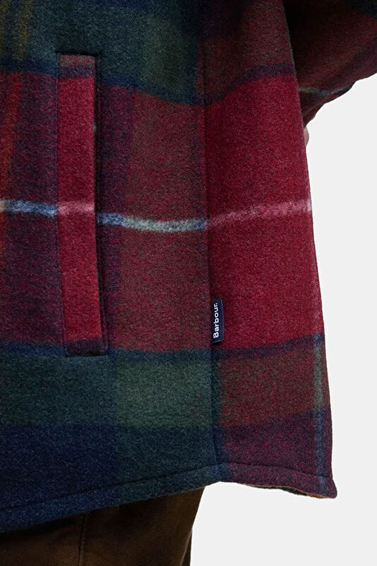Chapter Tailored Check Bordo Ekose Erkek Gömlek 4