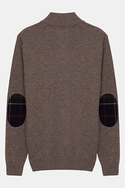 Holden Half Zip Knitted Grey Wool Sweater for Men 2