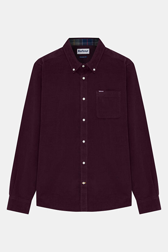 Ramsey Tailored Cord Bordo Erkek Gömlek
