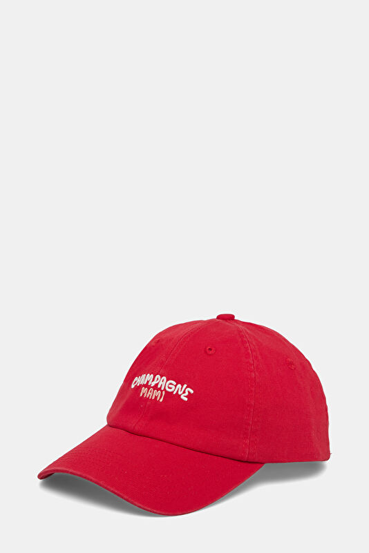 Red Embroidered Hat