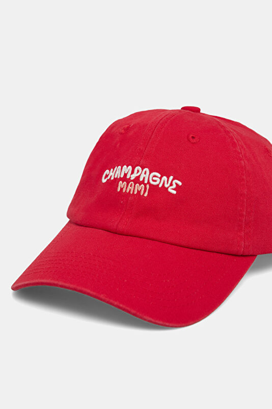 Red Embroidered Hat 3