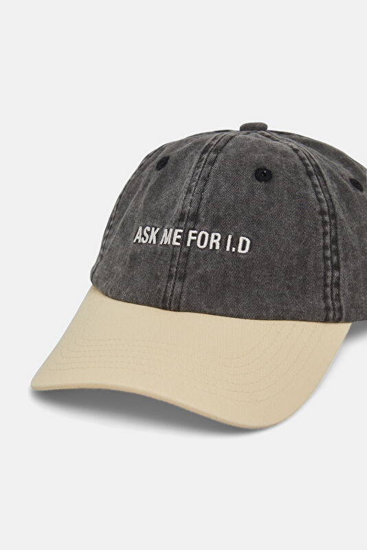 Black Embroidered Hat 3
