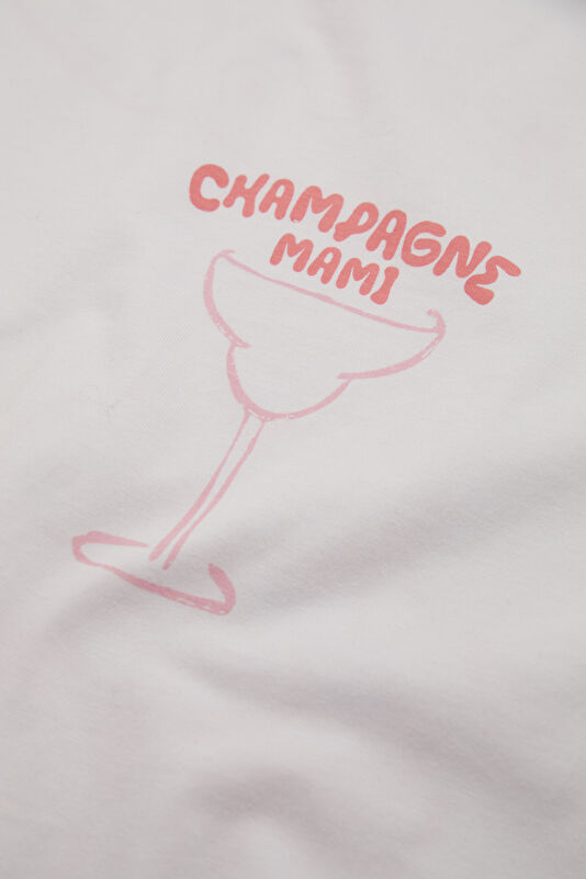 Relax Fit White Crew Neck Printed Men's T-Shirt 4