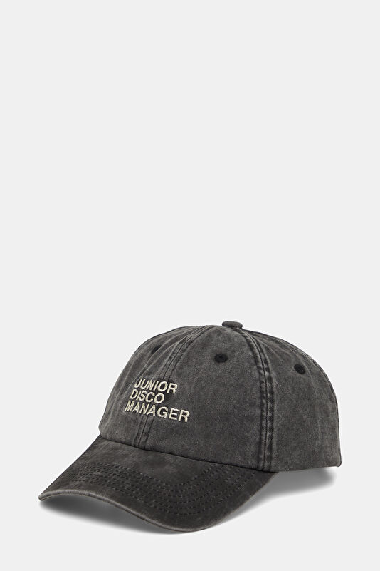 Black Embroidered Hat