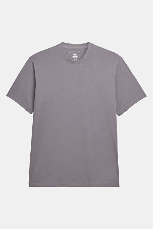 Relax Kalıp Antrasit Bisiklet Yaka Baskılı Erkek T-Shirt