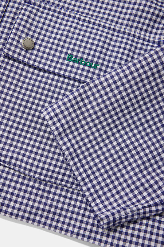 X Paul Smith Gingham Spey Casual Lacivert Kadın Mont 4