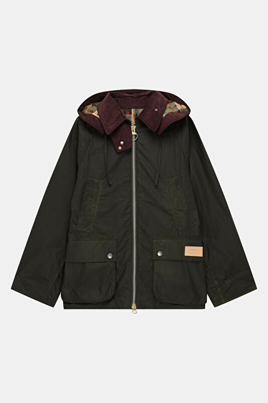 X Paul Smith Bedale Wax Haki Kadın Kaban