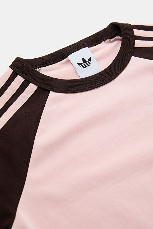 Açık Pembe Bisiklet Yaka Kadın T-Shirt 3