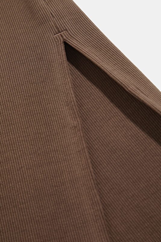 Brown Midi Women's Dress 4